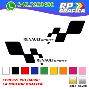 Coppia 2 Adesivi Renault Sport