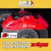 Kit 4 Adesivi S Line Sticker Pinze Freno