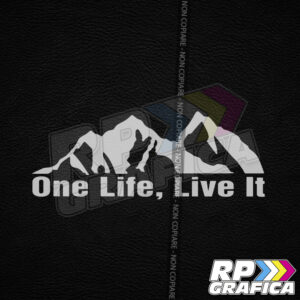 Adesivo One Life, Live It