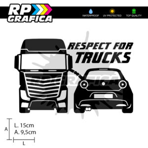 Adesivo Respect for Trucks con Alfa Mito
