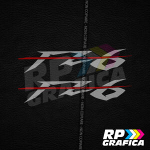 Coppia Adesivi Yamaha FZ6 Stickers Decal Bicolore