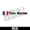 Bandiera Francia + Nome Stile Rally