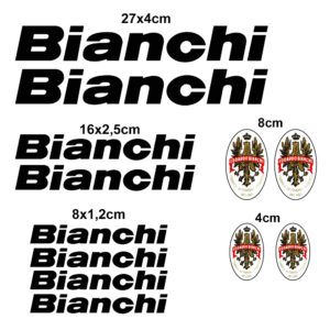 Kit 12 Adesivi per Bici BIANCHI Mountain Bike