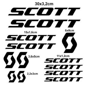 Kit 13 Adesivi per Bici Scott Mountain Bike