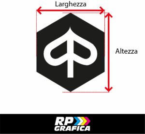 Adesivo Copri Logo Piaggio