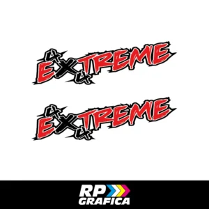 Coppia Adesivi Laterali 4x4 Extreme Fuoristrada