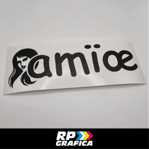 Adesivo Amioe Amiœ Corsivo