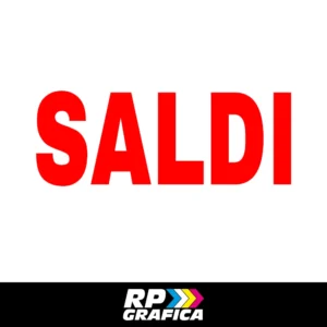 Adesivo Scritta Saldi Vetrina Negozio