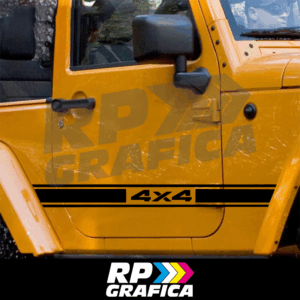 Strisce Adesive Laterali Fasce Fiancate Jeep Fuoristrada 4x4 Off Road