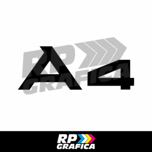 Adesivo Audi A4 Logo