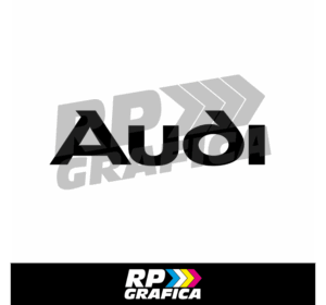 Adesivo Audi Logo Scritta