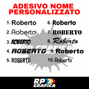 Adesivo Nome Personalizzato
