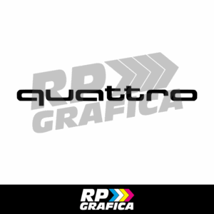 Audi Quattro Scritta Logo