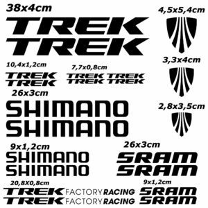 Kit 21 Adesivi Trek per Bici E-Bike