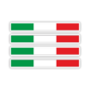 4x Adesivi Sticker Italia Bandiera