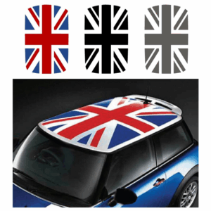 Adesivo Tetto Mini Cooper Bandiera Union Jack Tettuccio Regno Unito