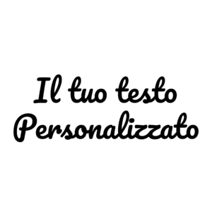 Adesivo Scritta Nome Prespaziato Personalizzato