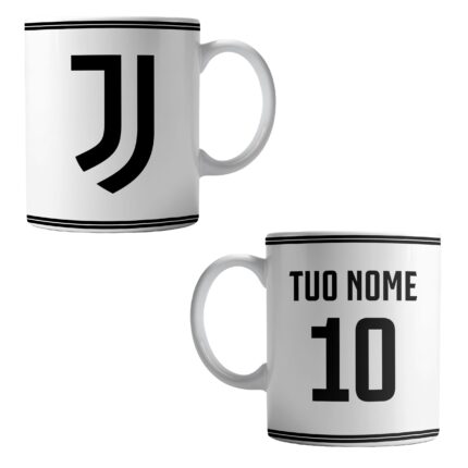 Tazza Personalizzata Juventus con Nome e Numero ceramica