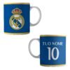 Tazza Personalizzata Real Madrid con Nome e Numero ceramica