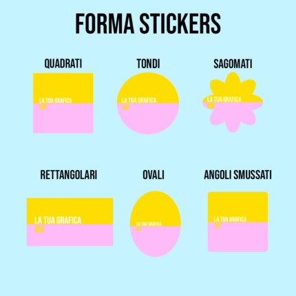 Alternative view of Adesivi Standard Personalizzati Stickers in PVC